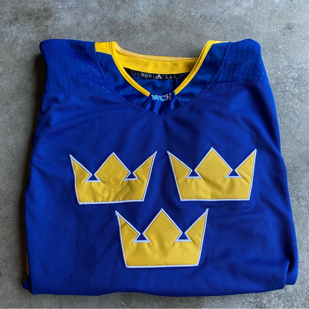 Rare Adidas SWEDEN 2016 WORLD CUP of HOCKEY Jersey Hornqvist Size 52